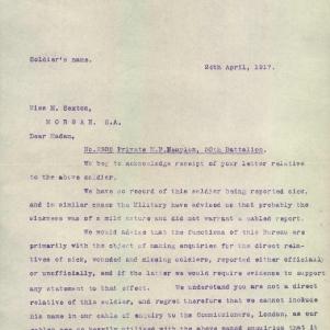Soldier packet page