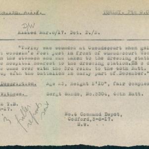 Soldier packet page