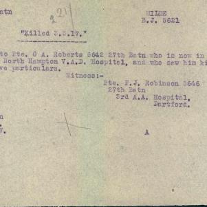 Soldier packet page