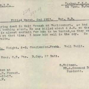 Soldier packet page