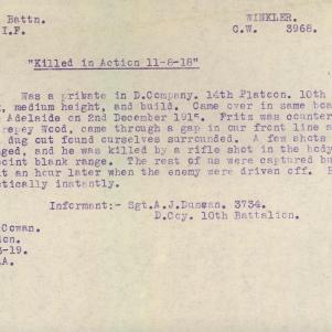 Soldier packet page