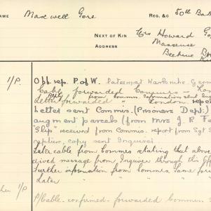 Soldier packet page
