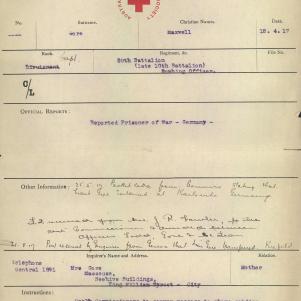 Soldier packet page