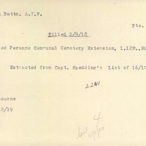 Soldier packet page