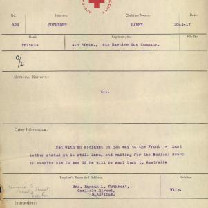 Soldier packet page
