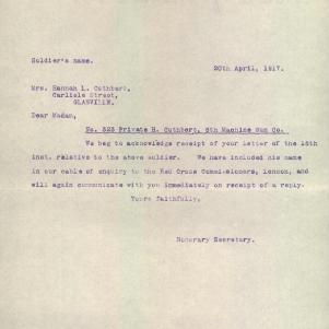 Soldier packet page