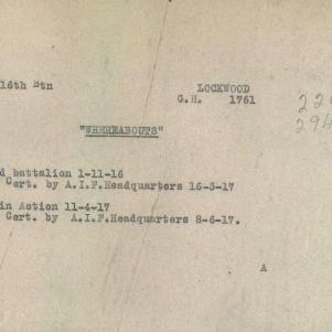 Soldier packet page