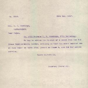 Soldier packet page