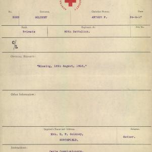Soldier packet page