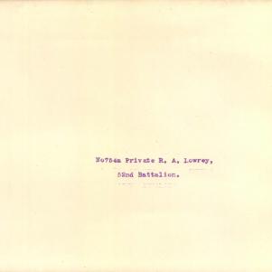 Soldier packet page