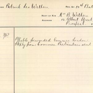 Soldier packet page