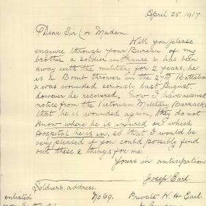 Soldier packet page