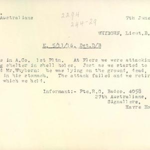 Soldier packet page