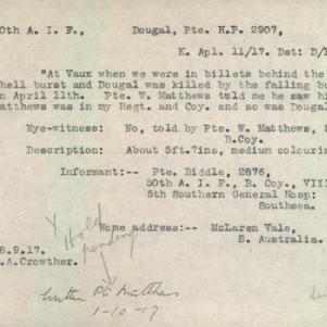 Soldier packet page
