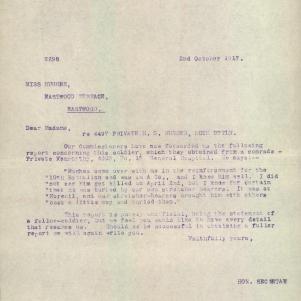Soldier packet page