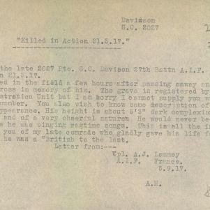 Soldier packet page