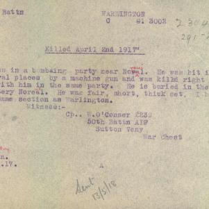 Soldier packet page