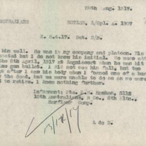 Soldier packet page