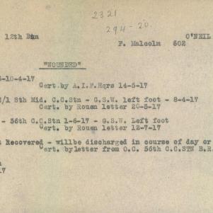 Soldier packet page