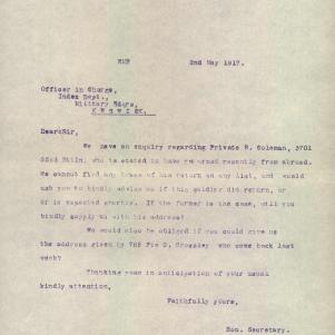 Soldier packet page