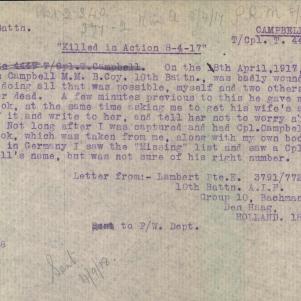 Soldier packet page