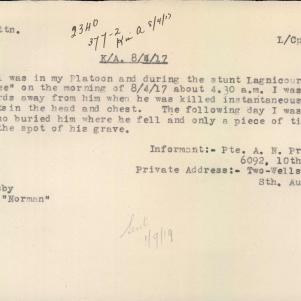 Soldier packet page