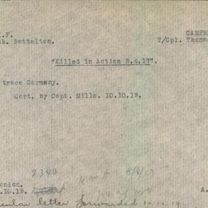 Soldier packet page