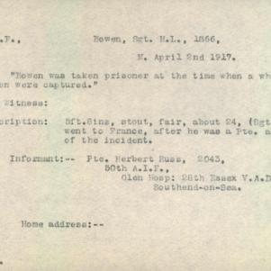 Soldier packet page