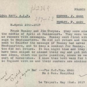 Soldier packet page