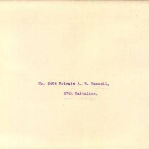 Soldier packet page