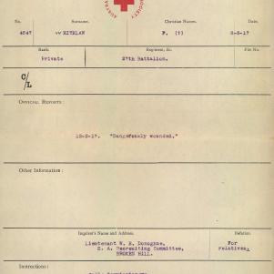 Soldier packet page