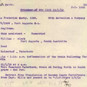 Soldier packet page