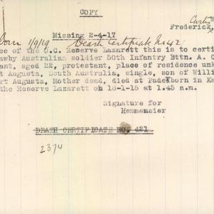 Soldier packet page