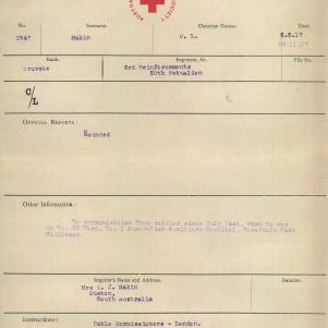 Soldier packet page