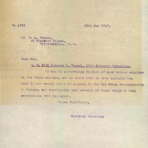 Soldier packet page