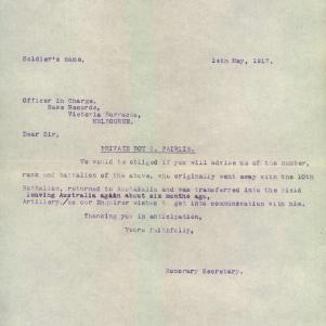 Soldier packet page