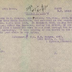 Soldier packet page