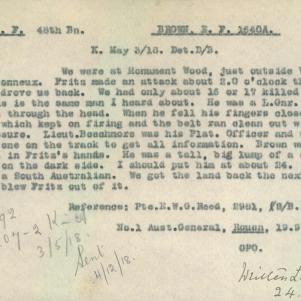 Soldier packet page
