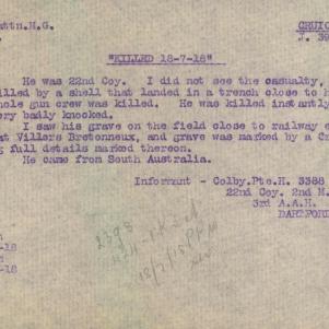 Soldier packet page