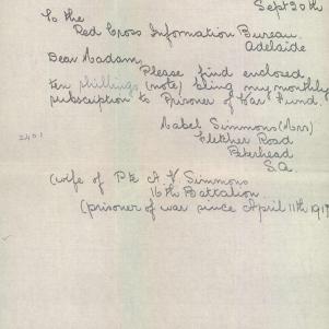 Soldier packet page