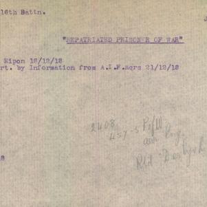 Soldier packet page