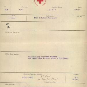 Soldier packet page