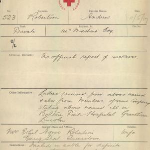 Soldier packet page