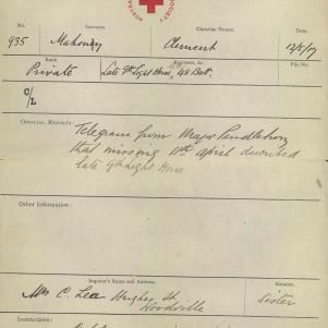 Soldier packet page
