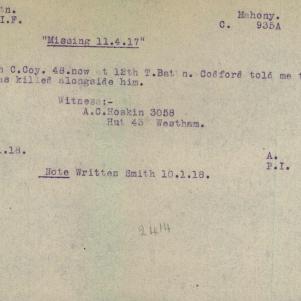 Soldier packet page