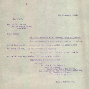 Soldier packet page
