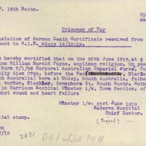 Soldier packet page