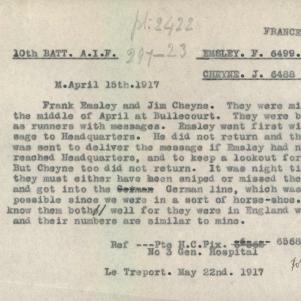Soldier packet page