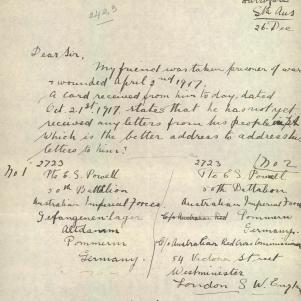 Soldier packet page