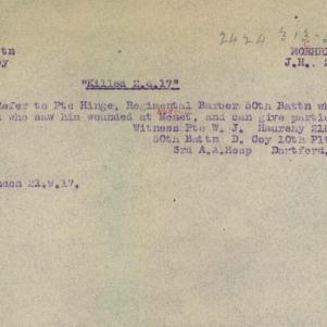 Soldier packet page